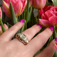 Retro Fabulous Gold and Diamond Ring
