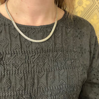Edgy 19" Sterling Silver Foxtail Chain