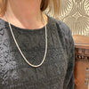 Sinuous 25" Sterling Silver Foxtail Chain