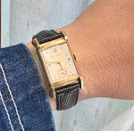 Handsome Retro 14k Gold Wrist Watch