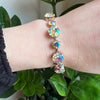 Glamorous Aurora Borealis Rhinestone Bracelet