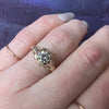 Yellow Gold Filigree Art Deco Diamond Engagement Ring