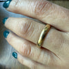 Timeless Half Round 14k Gold Band Size 9.75