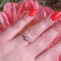 Old Mine Cut Solitaire Engagement Ring