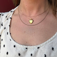 Glossy Gold Fill Heart Locket