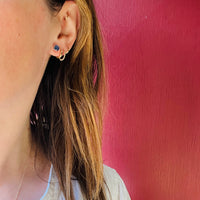 Twilight Blue 1ct Sapphire Stud Earrings