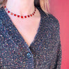 Carnelian & Sterling Art Deco Necklace