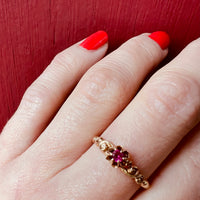 Darling Ruby Solitaire in Buttercup Setting