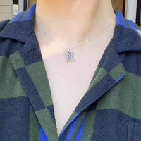 Labradorite & Sterling Silver Web Necklace