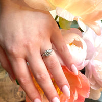 Elegant and Curvy 1940s OEC Engagement Ring