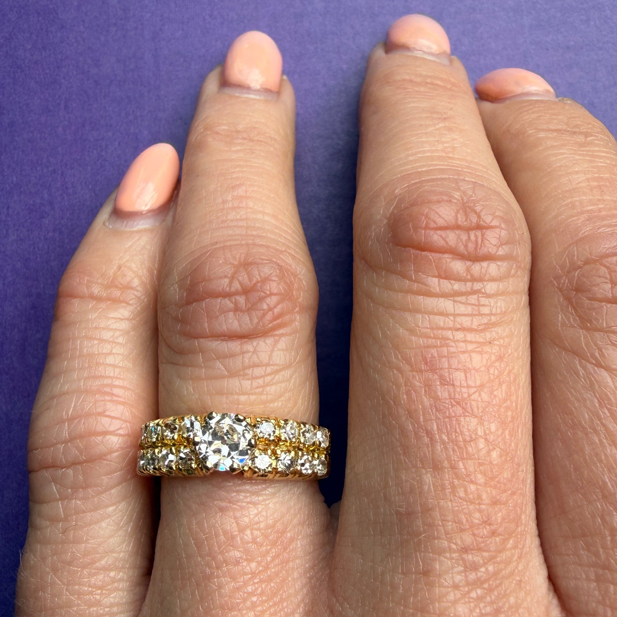 Gold Beauty OMC Diamond Engagement Ring