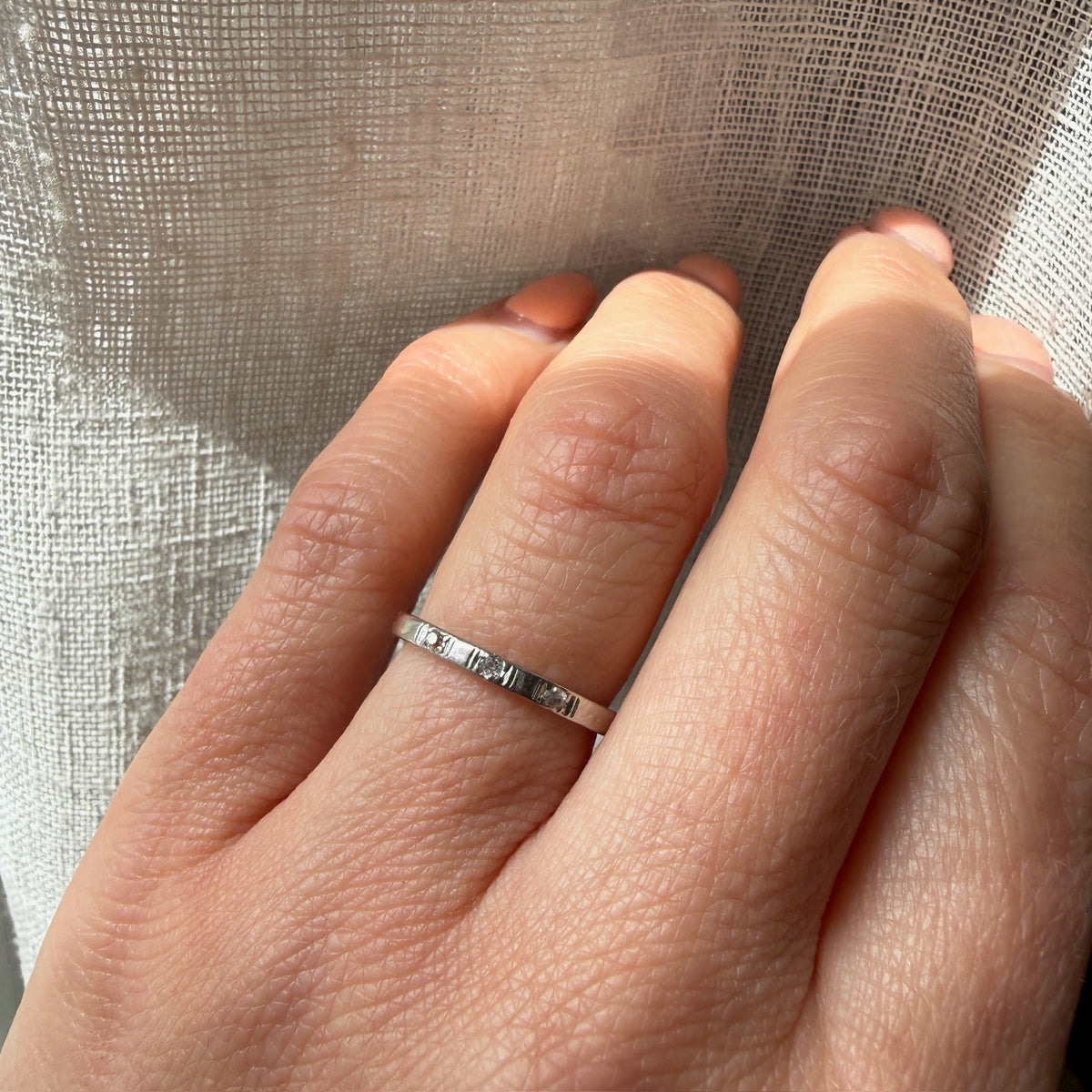 Platinum Diamond Wedding Band