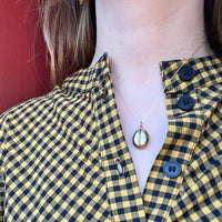 Interesting 9ct English Gold Oval Locket