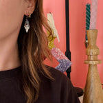Moody Sterling Silver & Onyx Earrings