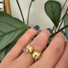 Mexican Modernist Sterling & Vermeil Ring by Harms