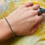 Light Sterling Silver Curb Chain Bracelet