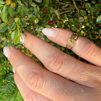 Black Hills Gold Tri-Color 14k Gold Tiny Ring