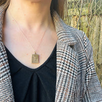 Rosy 9ct English Gold Art Nouveau Locket