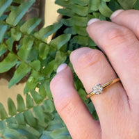 Classic 18k Gold & Diamond Solitaire Ring from Jabel