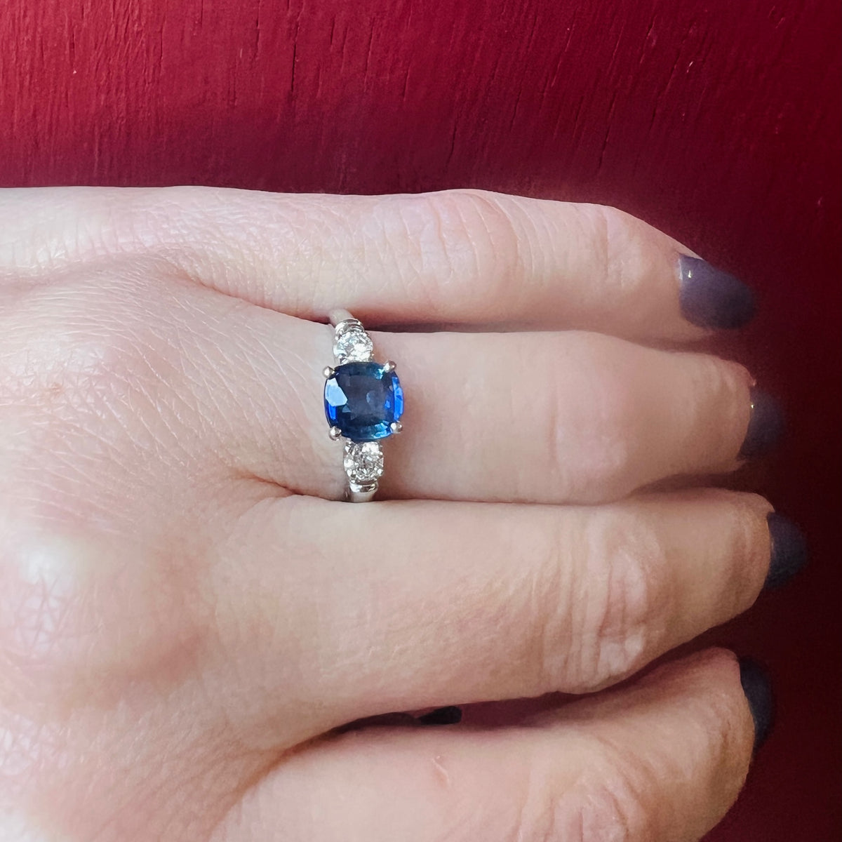 Breathtaking Burmese Sapphire & Diamond Ring