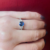 Breathtaking Burmese Sapphire & Diamond Ring