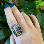 Unique Artisan Agate & Sterling Silver Ring