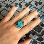 Mesmerizing Tibetan Turquoise & Sterling Silver Ring