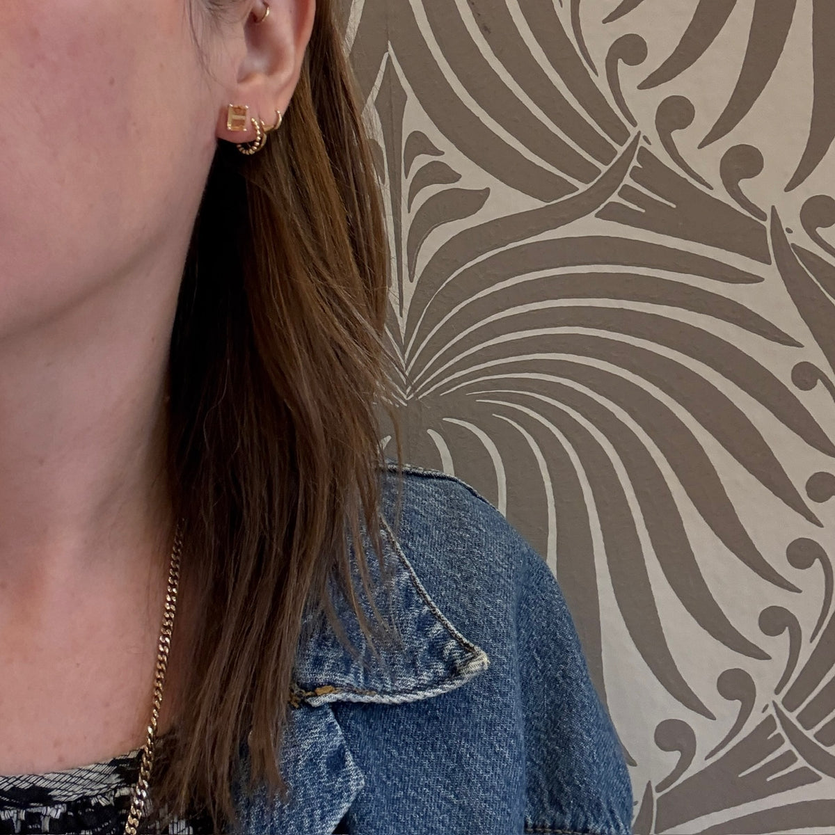Crisp Emerald-Cut Citrine in Sterling Stud Earrings