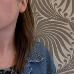 Crisp Emerald-Cut Citrine in Sterling Stud Earrings