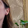Regal Amethyst in Pretty Pierced Sterling Stud Earrings