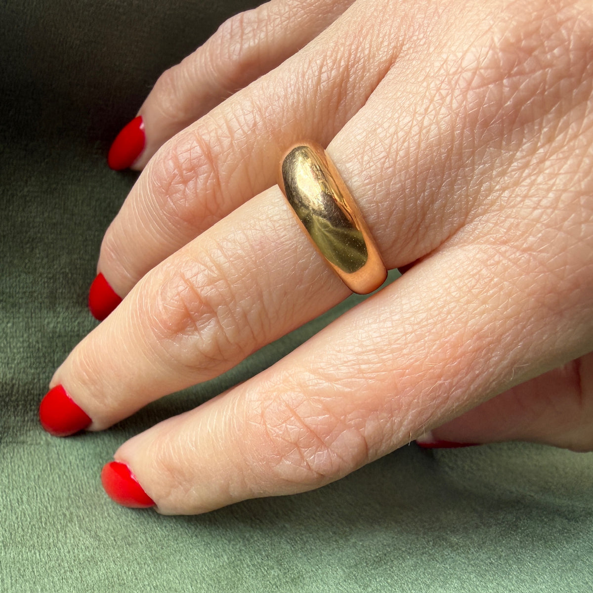 Voluptuous 18k Gold Dome Ring