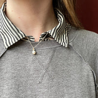 Sweet Solitaire Pearl Pendant on White Gold Chain