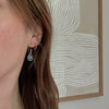 Glowing Blue Chalcedony Artisan Drop Earrings