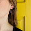 Lovely Lilac Amethyst & Sterling Artisan Earrings