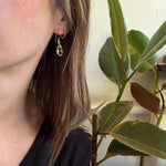 Golden Citrine & Sterling Silver Artisan Drop Earrings
