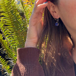 Royal Blue Lapis Lazuli & Sterling Artisan Earrings