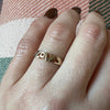 Groovy Pop Art 14k Gold "Love" Band