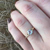 Exquisite Rose Cut Diamond in Recycled 18k Gold Ring by 720