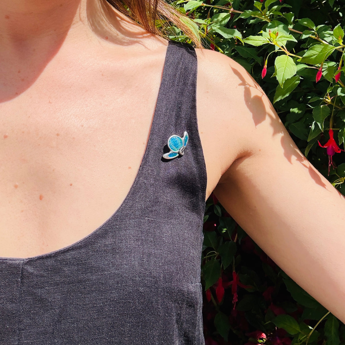 Juicy English Arts & Crafts Blueberry Brooch