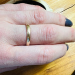 Glossy Gold Comfort Fit Wedding Band