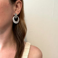 Fabulous Rhinestone Door Knocker Earrings