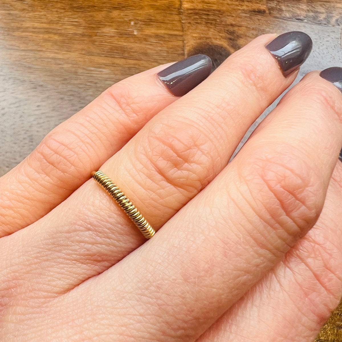 Fun 18k Yellow Gold Coil Ring