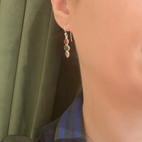 Summertime Tourmaline & Sterling Silver Artisan Drop Earrings