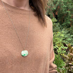 Antique Jade Bat Pendant with 14k Gold Fittings