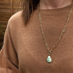 Chubby Little Jade Buddha in 14k Gold Frame