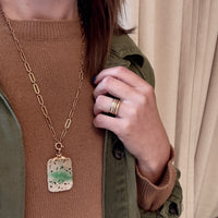 Early Bat & Fruit Tree Jade with 14k Gold Bale