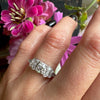 Platinum Vintage 1930s Old European Diamond Ring