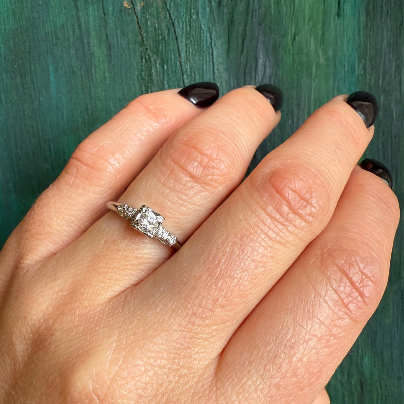 Vintage Diamond Engagement Ring
