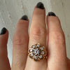 Fabulous French Diamond Cluster Ring