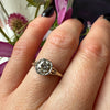 Lovely Yellow Gold Filigree OEC Diamond Ring
